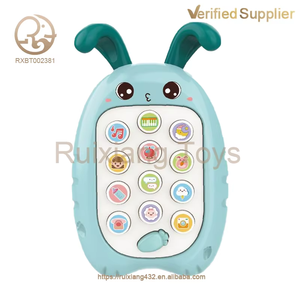 Jouets de téléphone portable pour enfants en plastique lumineux musical personnalisés, vente directe d'usine, cognition Montessori, vente chaude - Product Image 2