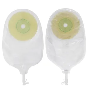 One-piece system stoma care factory supply medical equipment adhesive base plate urostomy bag