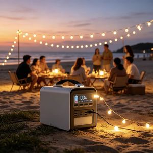 เครื่องกำเนิดไฟฟ้าพลังงานแสงอาทิตย์แบบ Pure Sine Wave 500W/600W, แบตเตอรี่ลิเธียม 384Wh พร้อมแรงดันไฟฟ้า 14.6V5 สำหรับการตั้งแคมป์และกรณีฉุกเฉิน - Product Image 2