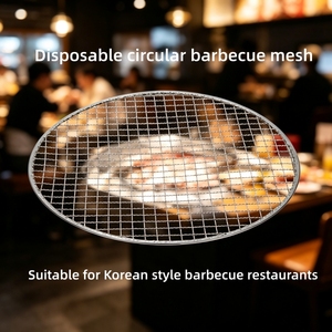 Lot de 5 grilles de refroidissement multi-tailles en acier inoxydable à coins arrondis en fil tressé pour barbecue, four à <span class=keywords><strong>charbon</strong></span>, cuisson de gâteaux et pâtisseries - Product Image 3