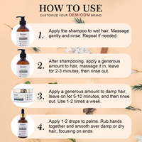 Sampo Minyak Argan Bebas Sulfat untuk Pertumbuhan Rambut, Sampo Anti Rambut Rontok Keratin Biotin, Shea Butter, Set Label Pribadi Grosir