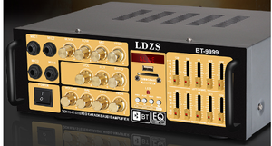 เครื่องขยายเสียง Hot BT-9999 2 แชนแนล กำลังขับ 300 วัตต์ พร้อมช่องสัญญาณวิทยุ รองรับ USB SD FM สำหรับ<span class=keywords><strong>คาราโอเกะ</strong></span> - Product Image 5