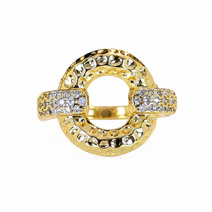 Anello Aperto con Design a Moneta Rotonda, Anello Unisex alla Moda, Accessorio Regolabile per Dito, Stile Elegante - Product Image 2