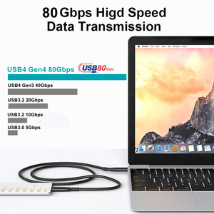 Chứng nhận sấm sét 5 & USB 4 gen4 240W 16k 80Gbps Cáp đầy đủ tương thích Docking trạm cho máy ảnh SSD & HDD - Product Image 2