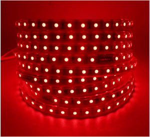Bande lumineuse <span class=keywords><strong>LED</strong></span> SMD 220 avec prise ue, <span class=keywords><strong>ruban</strong></span> d'éclairage étanche, 60 diodes/m, SMD, 5050 V - Product Image 2
