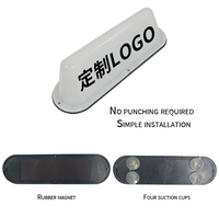 Luz LED magnética para techo de Taxi, lámpara de señal superior de Taxi impermeable ABS con Kit de tablero brillante para cabina