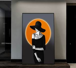 Stile ufficio sul posto di lavoro personaggi in <span class=keywords><strong>bianco</strong></span> <span class=keywords><strong>e</strong></span> <span class=keywords><strong>nero</strong></span> elegante pittura decorazione murale atmosfera semplice - Product Image 3