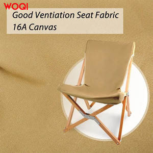 เก้าอี้พับแคมป์ปิ้ง Woqi สีกากี ผ้า Oxford โครงไม้บีช สำหรับใช้งานกลางแจ้งในสวน - Product Image 2