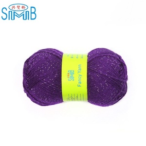 Tô Châu Huicai Sản Phẩm Củ<span class=keywords><strong>a</strong></span> Trung Quốc Acrylic Đan Sợi Với Polyester <span class=keywords><strong>Lurex</strong></span>, Acrylic Kim Loại 3 Ply ĐAN SỢI - Product Image 2