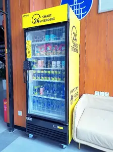냉장고 포함 카드 리더기가 있는 음료 및 스낵 콤보 자동 판매기