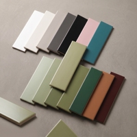 Carrelage mural en céramique mate 75x300mm, série plate, couleur unie, pour cuisine et salle de bain
