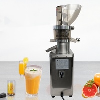 Extracteur de jus multifonctionnel commercial haute puissance sans pression pour fruits et légumes (carotte, gingembre, orange, pomme)