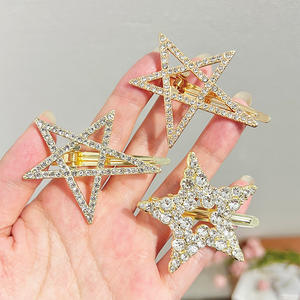 กิ๊บติดผมแฟชั่นสตาร์ สำหรับเจ้าสาว งานแต่งงาน เครื่องประดับผมผู้หญิง กิ๊บติดผมประดับเพชร - Product Image 3