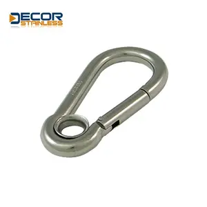 High precision customize Corrosion and rust prevention Professional Factory Heavy spring snap hook with eye