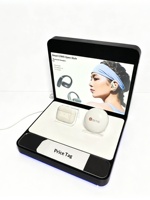 Support d'affichage OWS en acrylique transparent pour écouteurs Bluetooth sans fil intra-auriculaires de sport avec lumière LED