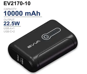 22,5 W bidirektion ale Ein-und Ausgangs-Schnelllade-Power bank 10000mAh mit integriertem USB-C-Ladekabel für iPhone 15