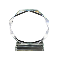 Trophée en cristal transparent K9 multi-facettes - 2026, plaque vierge pour gravure personnalisée, vente en gros fabricant