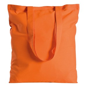 Bolsa de Compras Personalizable de Manga Larga, Bolsa de Lona Naranja Cuadrada, Bolsa Promocional para Uso Casual - Product Image 1