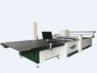 Machine de découpe CNC Bullmer pour tissus multicouches, coton, pantalons, jeans et costumes
