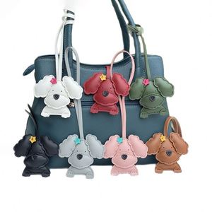 Cute Dog <b>Bag</b> <b>Charm</b> Keychain Puppy <b>Bag</b> Purse Pendant Fashion Designer <b>Bag</b> Accessories - Product Image 1