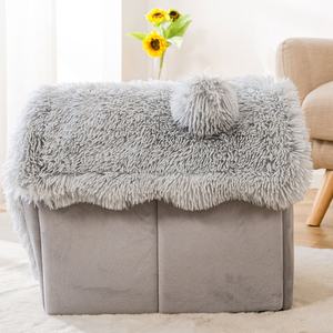 Luxuriöses, solides Haustier-Warmhaus-Nest, superweiches Plüsch für den Winter, Wohnzimmergebrauch, selbstheizendes Hundebett für Katzen und kleine Hunde, mit Knopf - Product Image 6