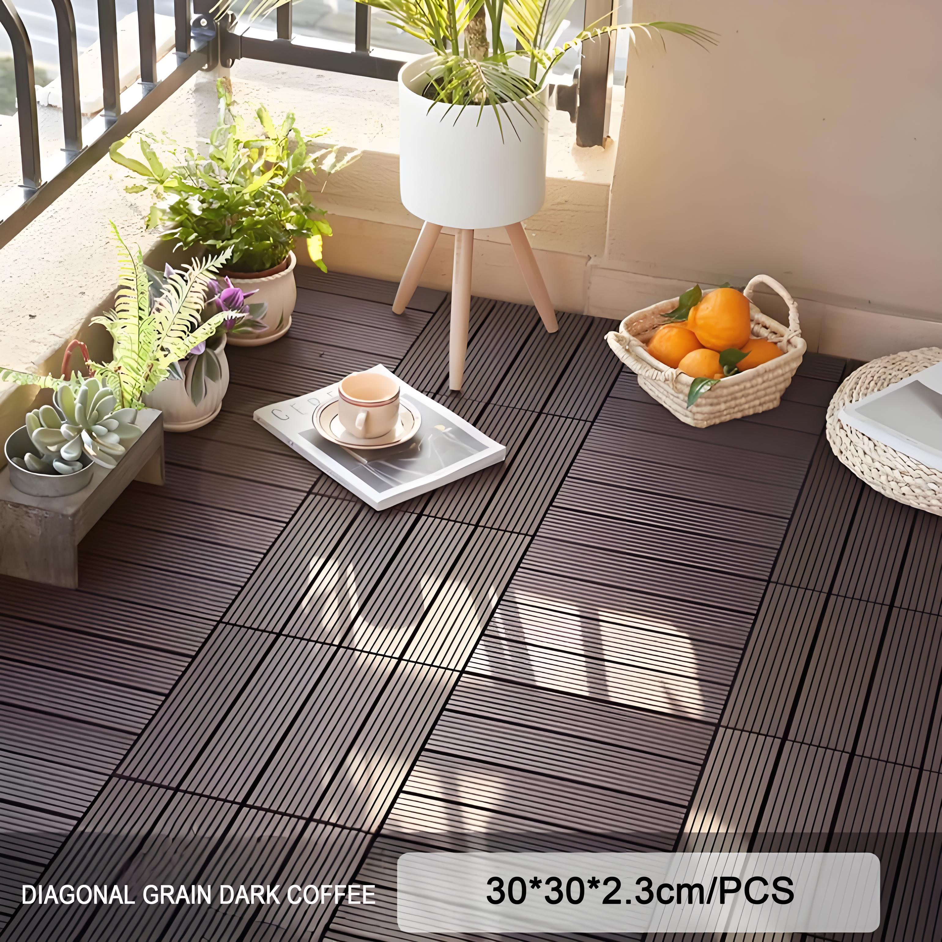 DIAGONAL GRAIN DARK COFFEE