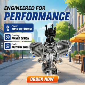 Motore <span class=keywords><strong>a</strong></span> Reazione per Aeromodelli 350CC <span class=keywords><strong>a</strong></span> 2 Tempi, Facile da Usare, Lunga Durata, Ideale per Principianti, Telecomandato - Product Image 1