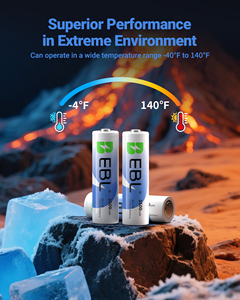 EBL 3500mAh Lot de 8 piles sèches au lithium-fer AA 1,5V non rechargeables, super lithium, longue durée, double A - Product Image 6