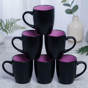 Tasses à café en céramique classiques, capacité 101200 mL, compatibles micro-ondes, fabriquées en Inde - Product Image 3
