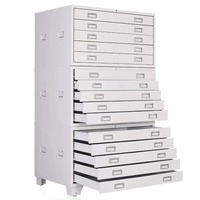 Cabinet de cartes de bureau en acier pour les dessins A1 A0 Classeur à 5 tiroirs pour les dessins d'ingénierie Données architecturales et stockage de cartes