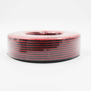Cable para Altavoces de Electrodomésticos, Tipo RVB-3, PVC Trenzado, Transparente/Personalizado, Negro y Rojo, Cobre Libre de Oxígeno, 300/500V, 2X1.00mm - Product Image 4