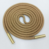 Cordón de cordón con capucha personalizado con puntas de metal para sudaderas con capucha, pantalones cortos, pantalones de chándal, cordón tubular rígido