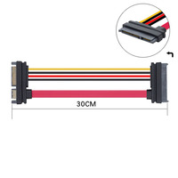 SATA Data Factory Direct SATA 7 15-poliges 22-poliges Verlängerung kabel von Stecker zu Buchse Festplatten-Daten Stromkabel Reines Kupfer