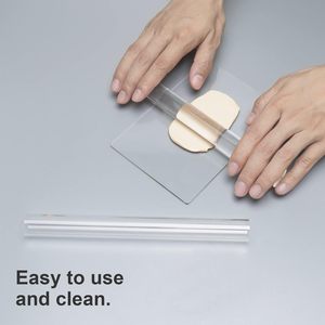 12 टुकड़े बहुलक मिट्टी कटर उपकरण किट एक्रिलिक रोलर पिन सिरेमिक कटर स्लिसर स्पष्ट आयताकार शीट प्रेस बोर्ड डिस्प्ले रैक - Product Image 5