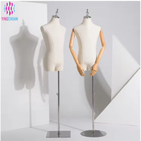 Maniquí de Medio Cuerpo Personalizable de Material Premium, Modelo Humano Práctico, Fácil de Limpiar, para Tienda