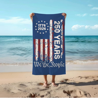 Serviette de plage américaine pour le 250e anniversaire (1776-2026), séchage rapide, absorbante, légère, fine, en promotion, pour salle de bain, piscine, natation