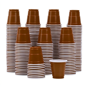 <span class=keywords><strong>Vasos</strong></span> de chupito mini populares de 2 oz, rojos, blancos y azules, desechables, ecológicos, reciclables, de plástico de doble pared, para fiestas, juegos, whisky, refrescos y cerveza - Product Image 2
