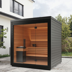 Canadese importato 4 persone cedro rosso caldo <span class=keywords><strong>palestra</strong></span> <span class=keywords><strong>Sauna</strong></span> con stufa elettrica 9KW vapore secco cicuta legno massiccio di pino senza portico - Product Image 6