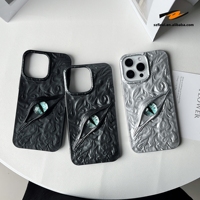 Coque de téléphone antichoc en TPU mat de luxe avec motif 3D œil pour iPhone 18 17 Air 16 15 14 Pro Max 13 12 11 Pro, design ondulé