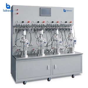 Laboao Mini <span class=keywords><strong>bioreactor</strong></span> giá nhiều song song tiệt trùng lên men Hệ thống kính <span class=keywords><strong>bioreactor</strong></span> - Product Image 3