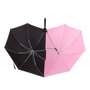 Grand parapluie de pluie coupe-vent double pour couples, design solide à deux têtes avec poignée <span class=keywords><strong>en</strong></span> plastique pour les voyages et les fêtes - Product Image 1