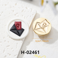 Série de mariage en relief 3D lettre d'amour ballon rose sceau de cire timbre peut être personnalisé logo