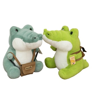 EZBABY Boneka Buaya Hijau Besar Hewan Laut Bantal Tidur Lembut Super Lembut Plush Biru Hadiah Uniseks Lucu - Product Image 1