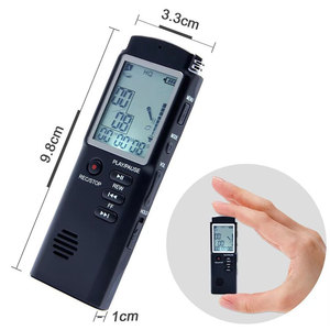 Enregistreur vocal audio numérique professionnel USB <span class=keywords><strong>Dictaphone</strong></span> alimenté par batterie avec lecteur MP3 WAV - Product Image 6