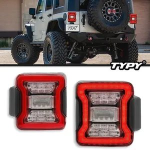 ไฟท้ายรถยนต์ TYPY สำหรับ Jeep Wrangler JK ปี 2007-2024 ไฟหน้าโปรเจคเตอร์ LED ไฟวิ่งกลางวัน อุปกรณ์ตกแต่งรถยนต์ - Product Image 1