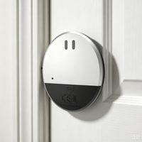 Alarme de porte et de fenêtre à vibration MEINOE130dB avec lumière LED - Détecteur d'intrusion sans fil pour la sécurité à domicile et au bureau CE FCC