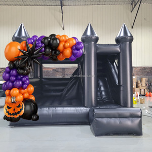 Château noir gonflable personnalisé de maison de rebond d'Halloween adapté à la location de fête de <span class=keywords><strong>vacances</strong></span> - Product Image 3