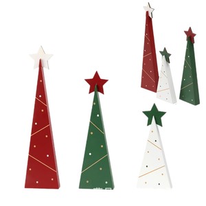 Mingxu Wooden Desktop Christmas <b>Tree</b> <b>Stand</b> Handmade Home Decoration Versatile Style - Product Image 4