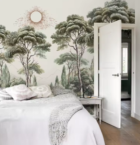 Personnalisé Nature Jungle Paysage Papier Peint <span class=keywords><strong>Mural</strong></span> 3D Peint À La Main Plante <span class=keywords><strong>Arbre</strong></span> <span class=keywords><strong>Photo</strong></span> Papier Peint Décoration de La Maison Murale Papier Peint - Product Image 2