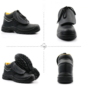 SAFETY LOONG Meilleures bottes de sécurité pour soudeurs avec cuir de vache résistant aux odeurs, chaussures de sécurité pour hommes - Product Image 2